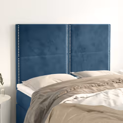 VidaXL 3116250 tête de lit et pied de lit Bleu foncé