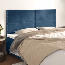 VidaXL 3116256 tête de lit et pied de lit Bleu foncé