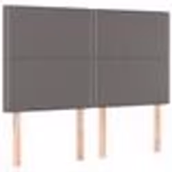 vidaXL Têtes de lit 4 pcs Gris 72x5x78/88 cm Similicuir