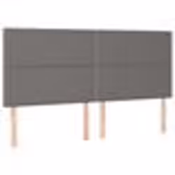 vidaXL Têtes de lit 4 pcs Gris 80x5x78/88 cm Similicuir