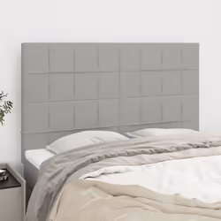 VidaXL 3116330 tête de lit et pied de lit Gris clair