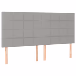 VidaXL 3116338, Gris clair, Polyester, Bois, 1600 mm, 118 cm, 128 cm, 50 mm