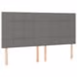 vidaXL Têtes de lit 4 pcs Gris foncé 80x5x78/88 cm Tissu