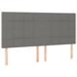 vidaXL Têtes de lit 4 pcs Gris foncé 80x5x78/88 cm Tissu