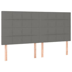 VidaXL 3116355 tête de lit et pied de lit Gris foncé