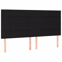 VidaXL 3116356, Noir, Polyester, Bois, 2000 mm, 118 cm, 128 cm, 50 mm