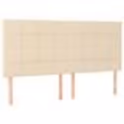 vidaXL Têtes de lit 4 pcs Crème 100x5x78/88 cm Tissu