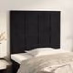 vidaXL Têtes de lit 2 pcs Noir 90x5x78/88 cm Velours