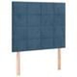 vidaXL Têtes de lit 2 pcs Bleu foncé 90x5x78/88 cm Velours