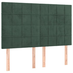 VidaXL 3116383 tête de lit et pied de lit Vert foncé