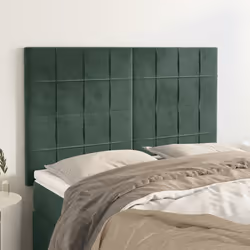VidaXL 3116383 tête de lit et pied de lit Vert foncé