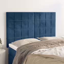 VidaXL 3116384 tête de lit et pied de lit Bleu foncé