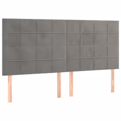 VidaXL 3116386, Gris clair, Polyester, Bois, 1600 mm, 118 cm, 128 cm, 50 mm