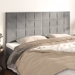 VidaXL 3116386 tête de lit et pied de lit Gris clair