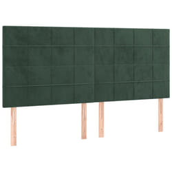 VidaXL 3116389 tête de lit et pied de lit Vert foncé