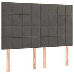 VidaXL 3116393 tête de lit et pied de lit Gris foncé