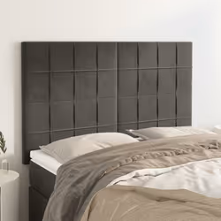VidaXL 3116393 tête de lit et pied de lit Gris foncé