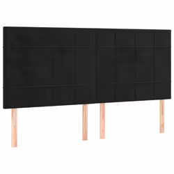 VidaXL 3116400, Noir, Polyester, Bois, 2000 mm, 118 cm, 128 cm, 50 mm