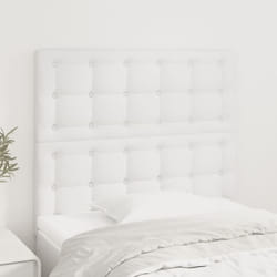 vidaXL Têtes de lit 2 pcs Blanc 80x5x78/88 cm Similicuir
