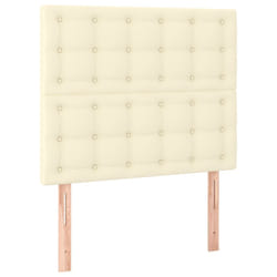 vidaXL Têtes de lit 2 pcs Crème 100x5x78/88 cm Similicuir