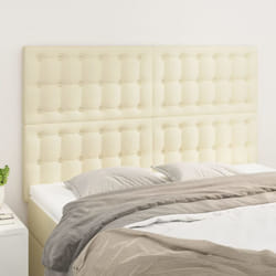 Têtes De Lit 4 Pcs Crème 72x5x78/88 Cm Similicuir Vidaxl
