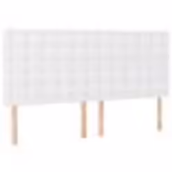 vidaXL Têtes de lit 4 pcs Blanc 80x5x78/88 cm Similicuir