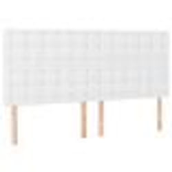 vidaXL Têtes de lit 4 pcs Blanc 80x5x78/88 cm Similicuir