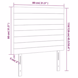 VidaXL 3116450 tête de lit et pied de lit Taupe - Vue supplémentaire 8