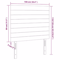 VidaXL 3116471 tête de lit et pied de lit Gris foncé - Vue supplémentaire 8