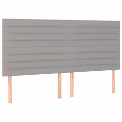 VidaXL 3116478, Gris clair, Polyester, Bois, 1600 mm, 118 cm, 128 cm, 50 mm