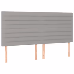 VidaXL 3116486, Gris clair, Polyester, Bois, 1800 mm, 118 cm, 128 cm, 50 mm