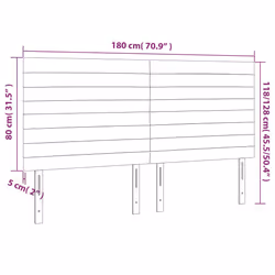VidaXL 3116494 tête de lit et pied de lit Gris clair - Vue supplémentaire 8