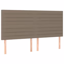 VidaXL 3116498, Taupe, Polyester, Bois, 2000 mm, 118 cm, 128 cm, 50 mm