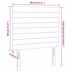 VidaXL 3116506 tête de lit et pied de lit Bleu foncé - Vue supplémentaire 8