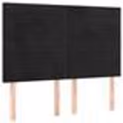 vidaXL Têtes de lit 4 pcs Noir 72x5x78/88 cm Velours