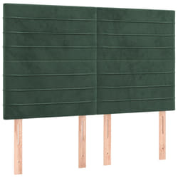 VidaXL 3116523 tête de lit et pied de lit Vert foncé