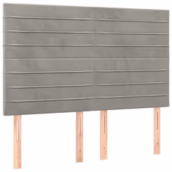 VidaXL 3116526, Gris clair, Polyester, Bois, 1600 mm, 118 cm, 128 cm, 50 mm