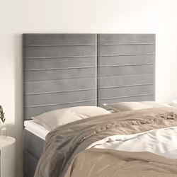 VidaXL 3116526 tête de lit et pied de lit Gris clair
