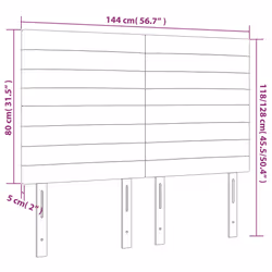 VidaXL 3116526 tête de lit et pied de lit Gris clair - Vue supplémentaire 8