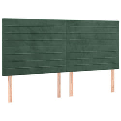 VidaXL 3116541 tête de lit et pied de lit Vert foncé