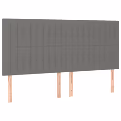 VidaXL 3116593, Gris foncé, Polyester, Bois, 2000 mm, 118 cm, 128 cm, 50 mm