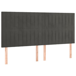 VidaXL 3116625 tête de lit et pied de lit Gris foncé