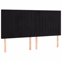 VidaXL 3116626, Noir, Polyester, Bois, 1600 mm, 118 cm, 128 cm, 50 mm