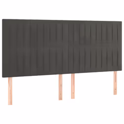 VidaXL 3116637, Gris foncé, Polyester, Bois, 2000 mm, 118 cm, 128 cm, 50 mm