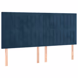 VidaXL 3116640, Bleu foncé, Polyester, Bois, 2000 mm, 118 cm, 128 cm, 50 mm