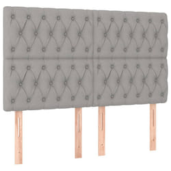 VidaXL 3116666 tête de lit et pied de lit Gris clair