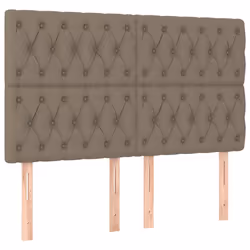VidaXL 3116670, Taupe, Polyester, Bois, 1440 mm, 118 cm, 128 cm, 70 mm