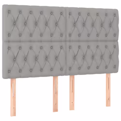 VidaXL 3116674, Gris clair, Polyester, Bois, 1600 mm, 118 cm, 128 cm, 70 mm