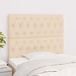 VidaXL 3116679 tête de lit et pied de lit Crème