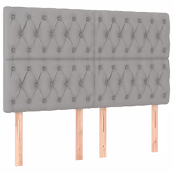 VidaXL 3116682, Gris clair, Polyester, Bois, 1800 mm, 118 cm, 128 cm, 70 mm
